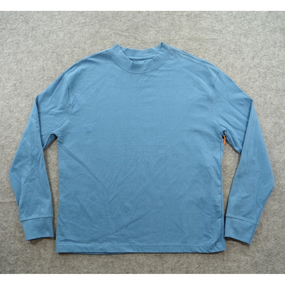 G-Star Raw Shirt Mens Large Blue Oversized Long Sleeve Crew Neck Streetwear New